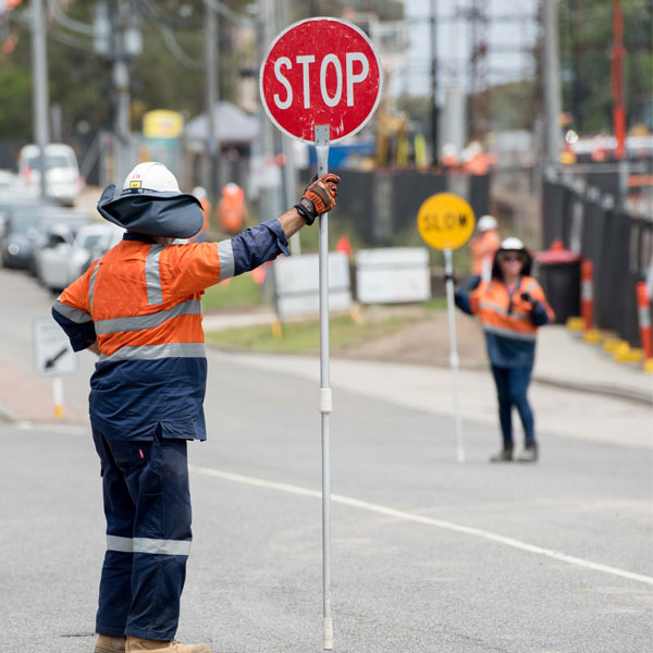 AIG traffic signs Melbourne construction traffic management 